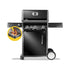 Napoleon Rogue Pro 425 Black 3 Burner BBQ with Infrared Sizzle Sideburner