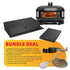Beefeater Proline 6 Burner BBQ and Side Burner with Monument Finish and Gozney Dome Black Pizza Oven Package