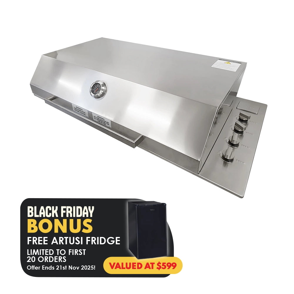 Artusi 316 SS Marine Grade Built In BBQ with 316 Hood