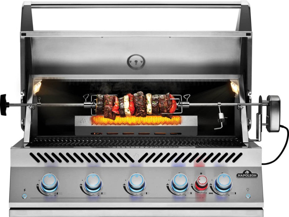 Napoleon 700 Series 38 Inch Built in and Bosston Double Door Alfresco Outdoor Fridge