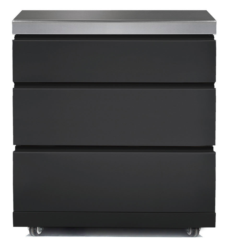 Gasmate Galaxy Black 3 Drawer Module