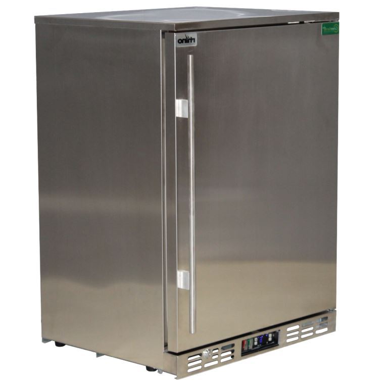 Rhino 129 Litre Solid Single Door Stainless Steel Bar Fridge - SG1-SD