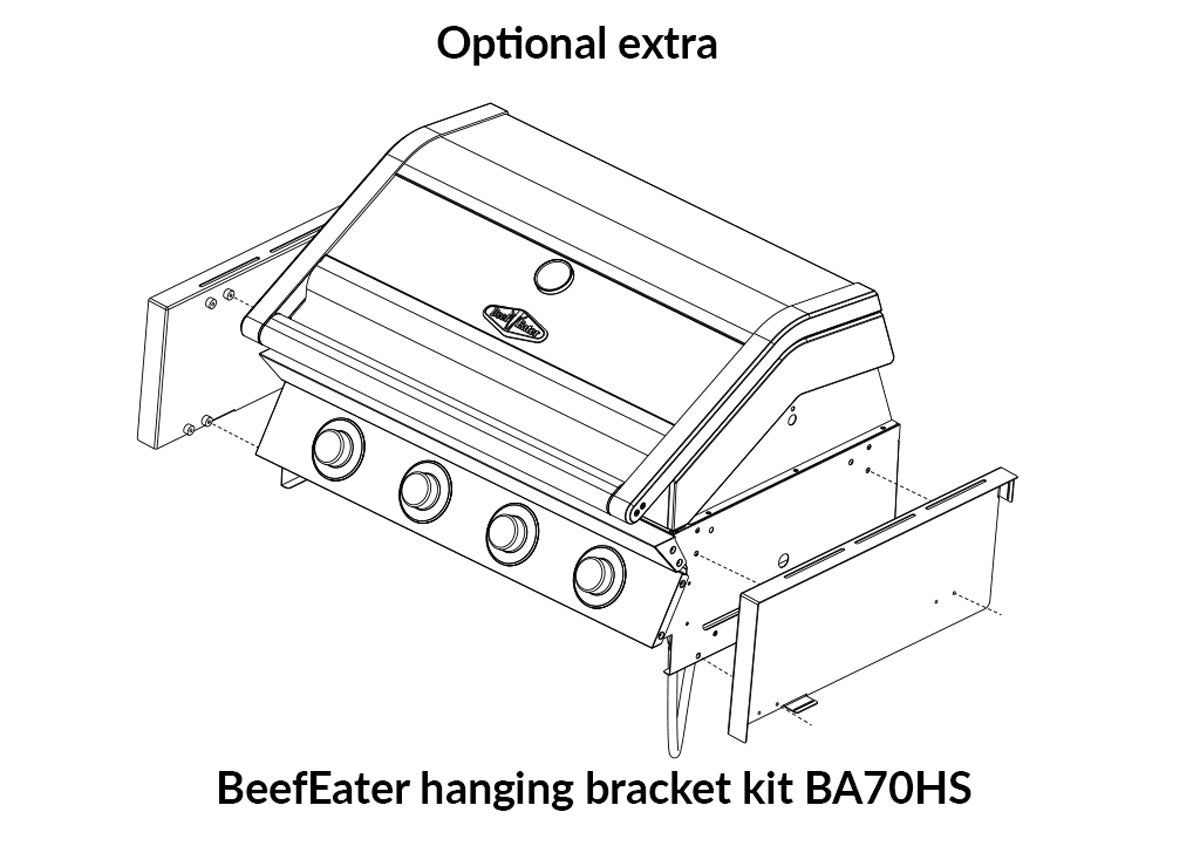 Beefeater 1600 Series Dark 5 Burner Built-In BBQ