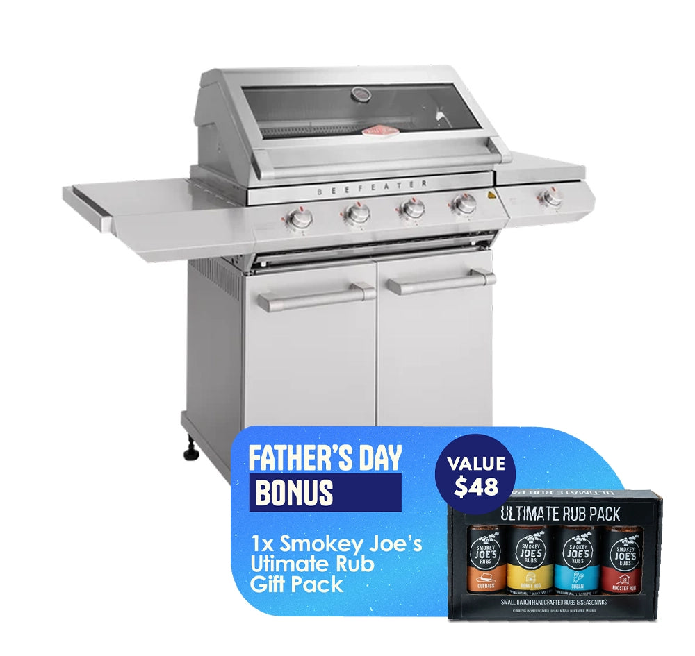 Beefeater 7000 Series Classic 4 Burner with Side Burner BBQ on Trolley