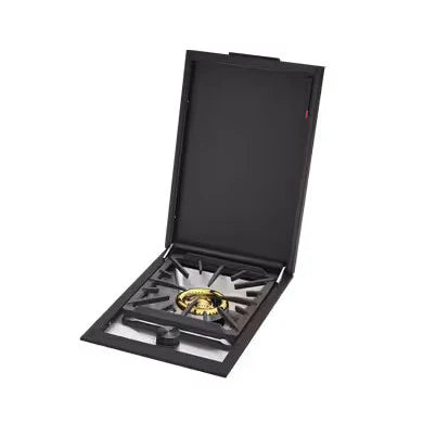 Beefeater Proline 6 Burner BBQ and Side Burner with Monument Finish and Gozney Dome Black Pizza Oven Package