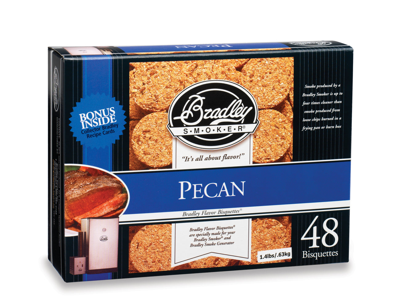 Bradley Pecan Bisquettes 48 Pack