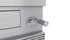 Tucker Charcoal Deluxe Pro BBQ on Cabinet with Hinged Lid