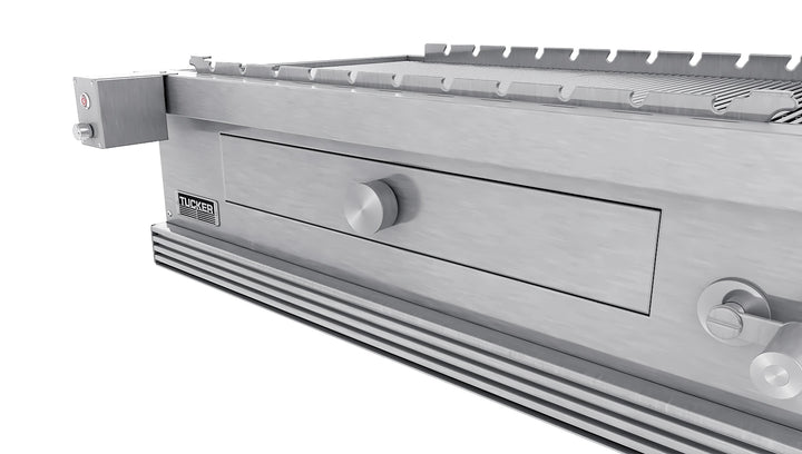 Tucker Charcoal Deluxe Pro Built-In BBQ Plus Wok Burner with Roasting Hood