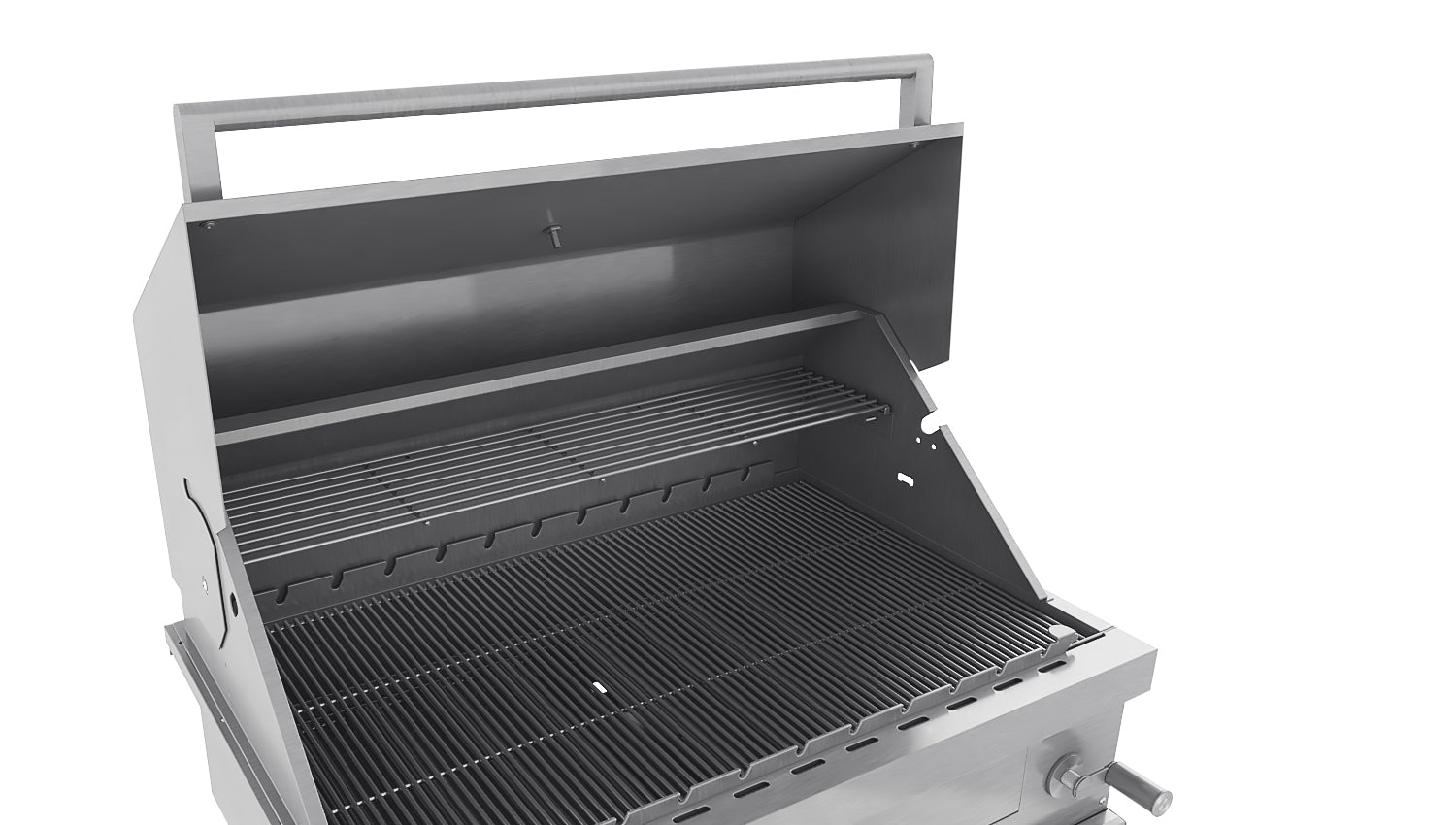 Tucker Charcoal Deluxe Pro XL Built-In BBQ With Hinged Flat Lid