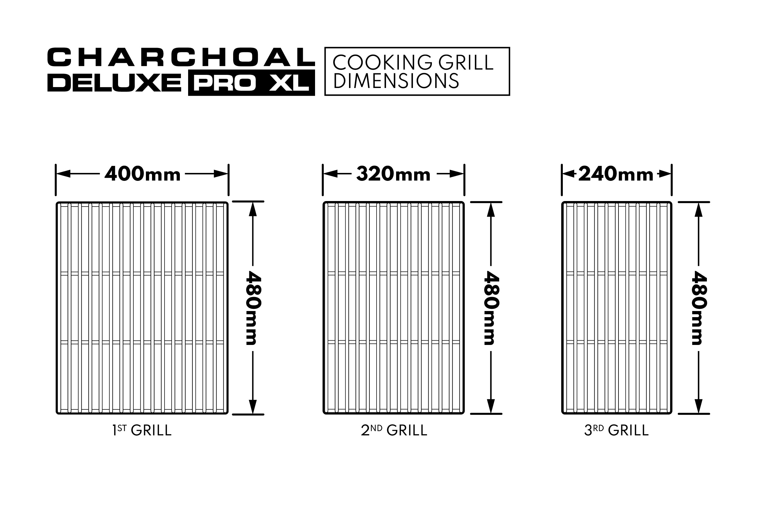 Tucker Charcoal Deluxe Pro XL Built-In BBQ With Hinged Flat Lid