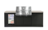 Crossray Xplor Compact Grey Outdoor Kitchen with Black 4 Burner BBQ