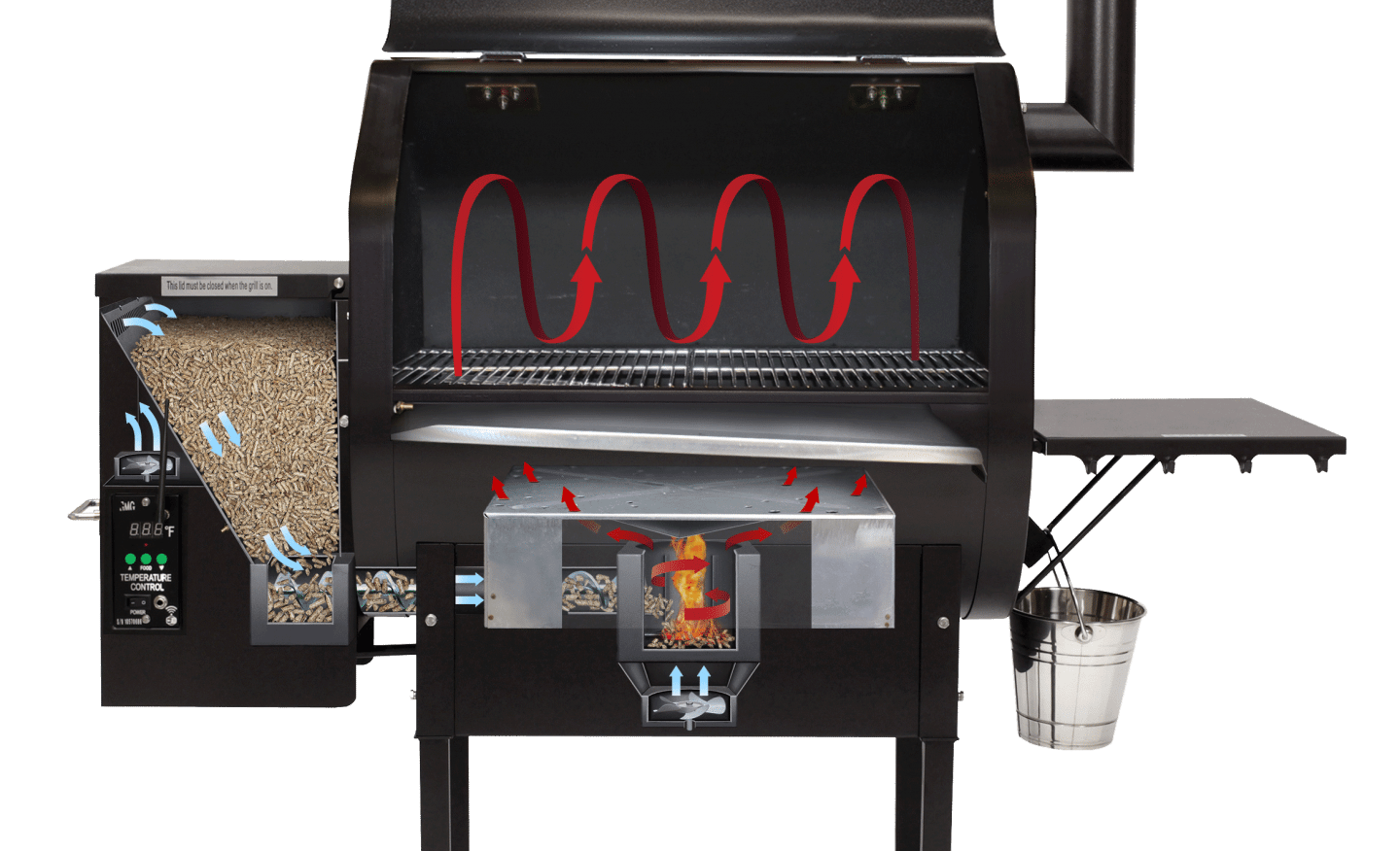 Davy Crockett PRIME WiFi Pellet Grill (12-Volt), SS Hood - DCWF