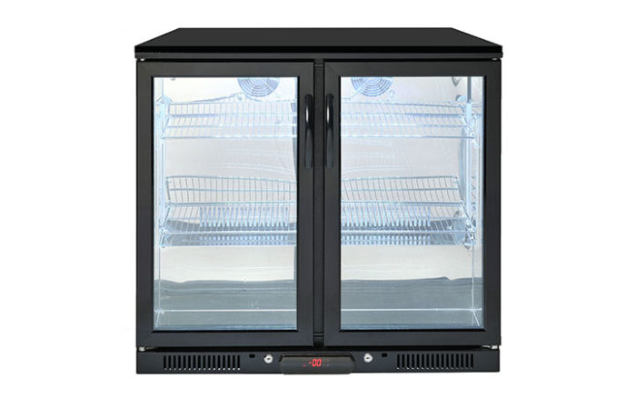 Crossray Black Double Fridge