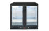 Crossray Black Double Fridge