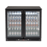 Euro 208 Litre Black Double Doors Beverage Cooler - EA900WFBL