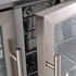 Euro 208 Litre Stainless Double Doors Beverage Cooler - EA900WFSX2