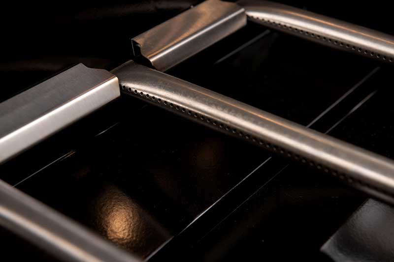 Euro Appliances 6 Burner Black Built In BBQ