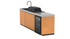 Everdure Seabreeze 3 Burner BBQ Timber Look Modular Outdoor Kitchen with Sink & Beverage Cooler