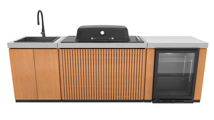 Seabreeze Aesthetic Outdoor Kitchen - Timber finish 