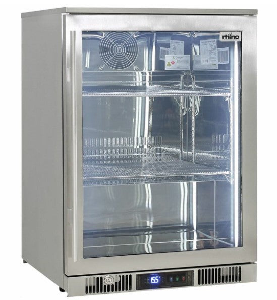 Outdoor Rhino ENVY 316 Marine Grade Stainless Steel Bar Fridge Right Hand Hinge ENV1R-SS