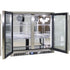 Rhino 248 Litre ENVY Heated Glass Double Door 316 SS Outdoor Bar Fridge - ENV2H-SS
