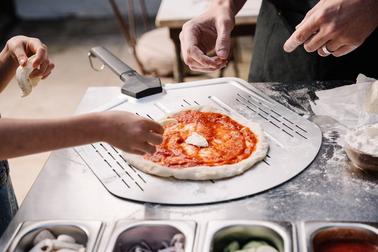 Everdure Pizza Oven Preparation Table - Timber Look