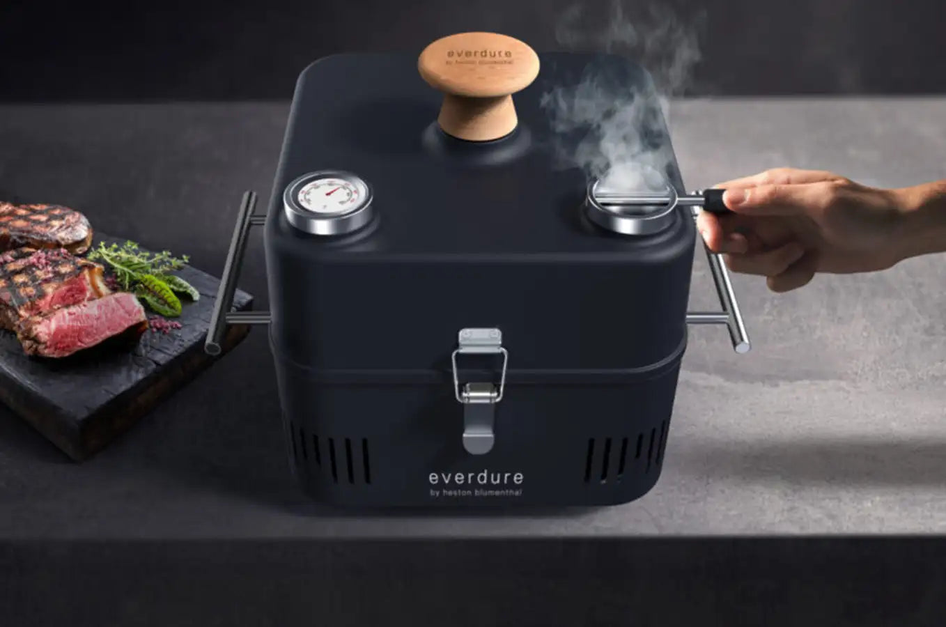 Everdure by Heston Portable Cube 360 with Roasting Hood