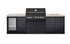 Crossray Premium Xplor Grey Outdoor Kitchen with Black 4 Burner BBQ