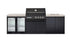 Crossray Premium Xplor Grey Outdoor Kitchen with Black 4 Burner BBQ