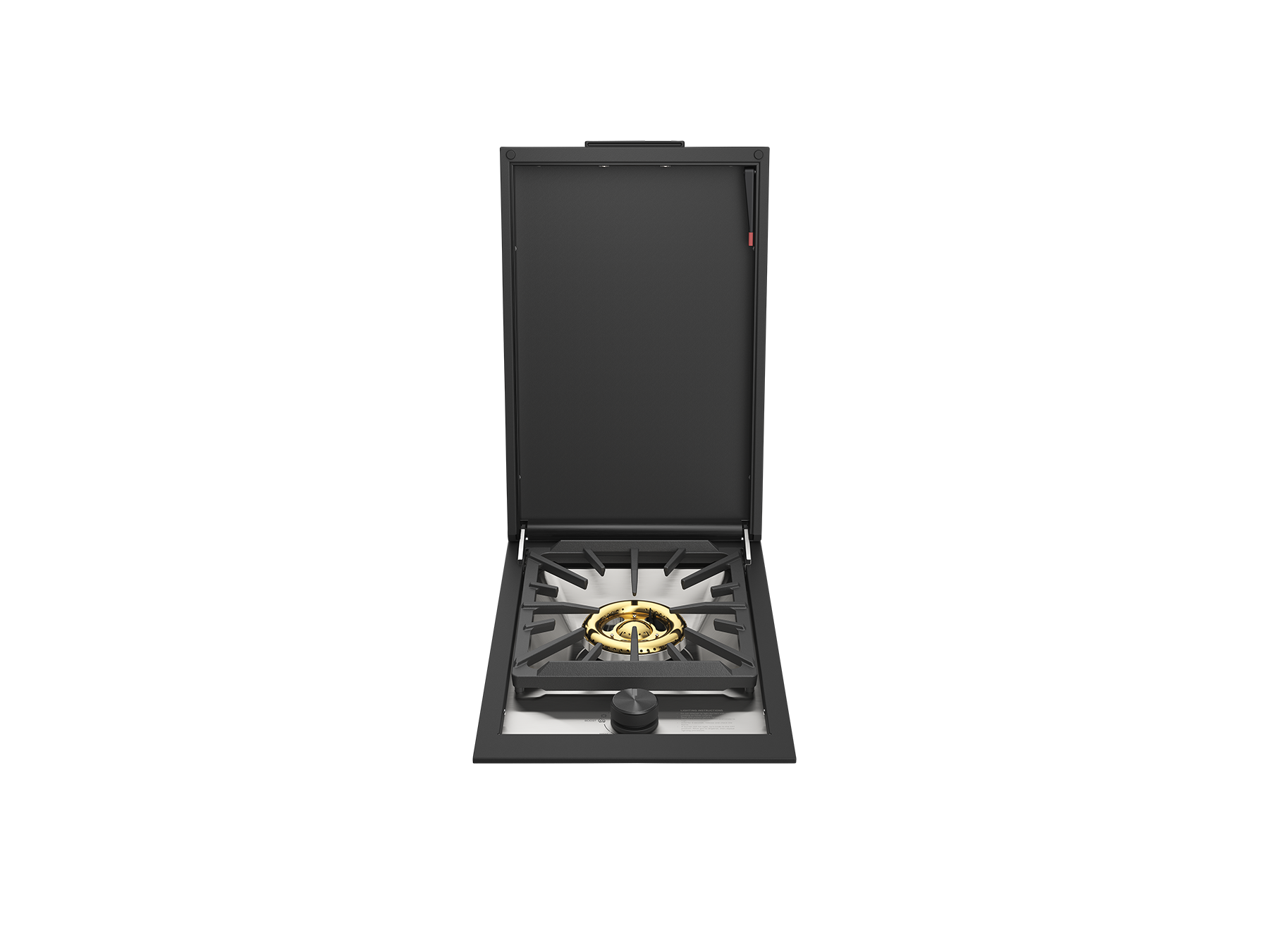 Beefeater ProLine Series Built In Gas Side Burner with Lid - COLORBOND Steel Monument Finish