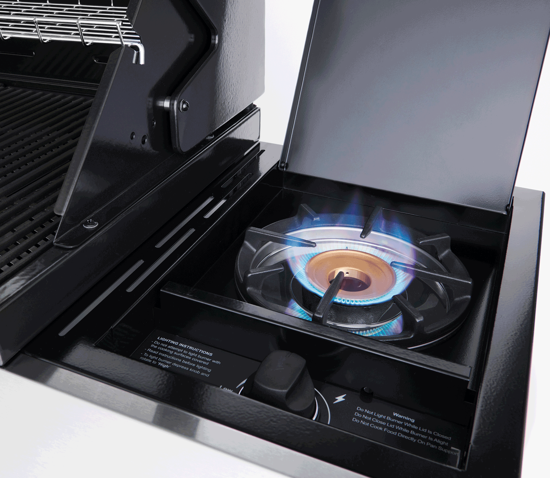Beefeater 1200 Series 4 Burner Freestanding BBQ + Side Burner - Black