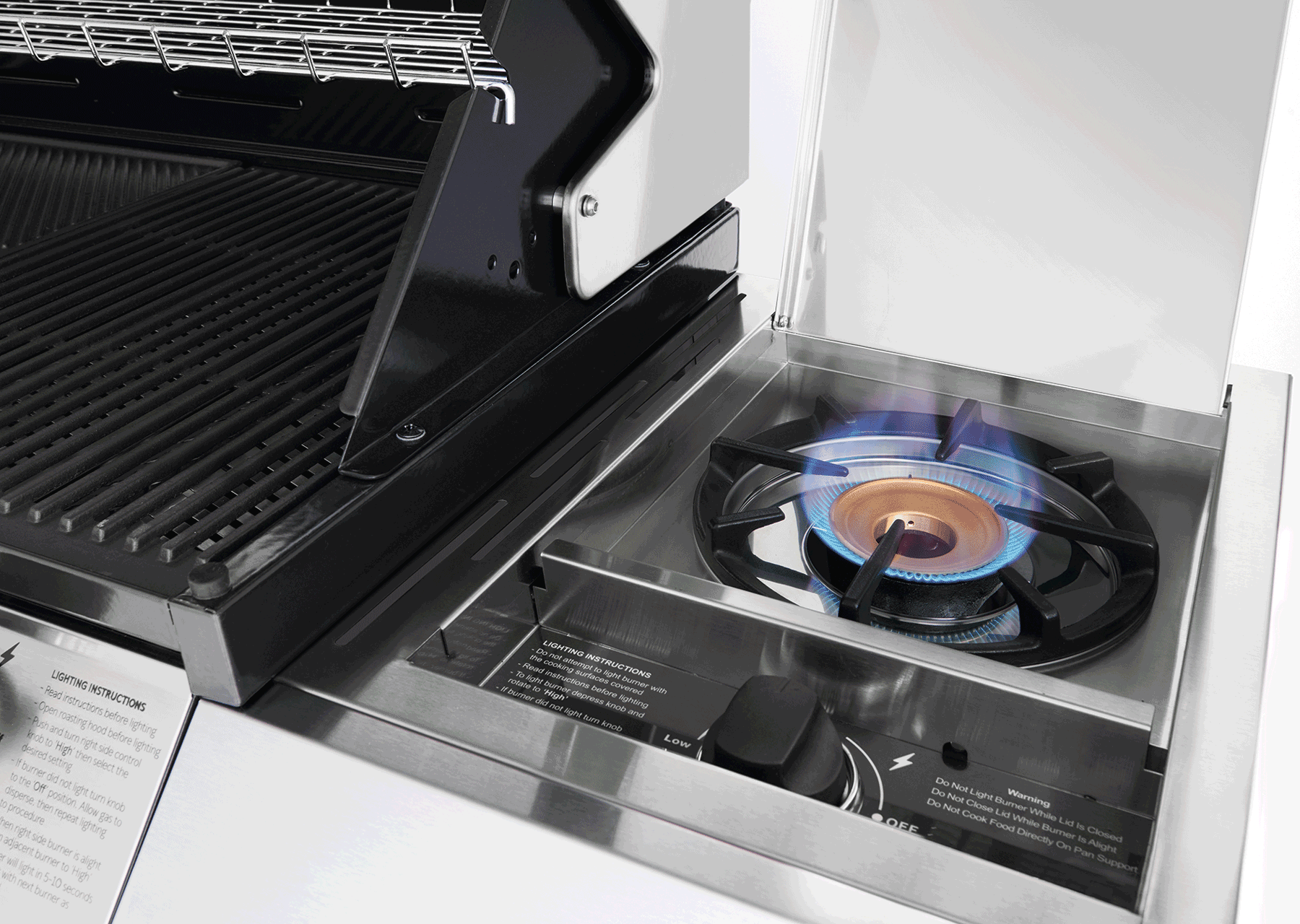 Beefeater 1200 Series 5 Burner Freestanding BBQ + Side Burner - Stainless Steel