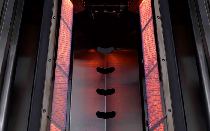 Crossray 4 Burners Built-in and Technika 120cm Alfresco BBQ Rangehood