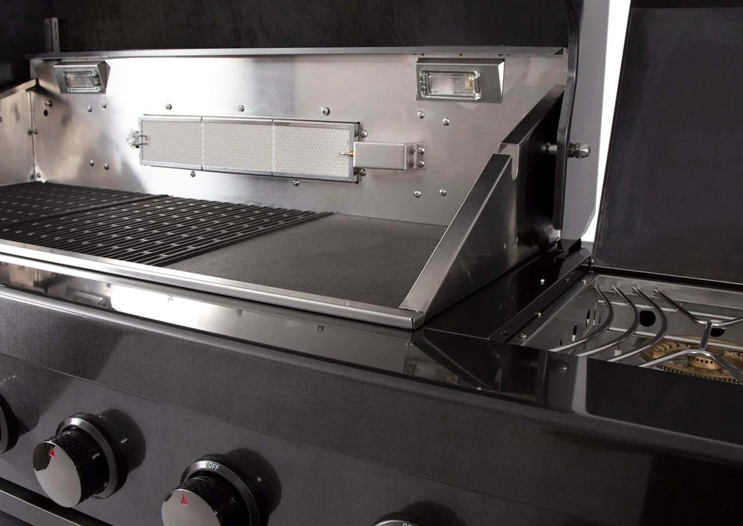 Gasmate Nova MK2 Graphite Outdoor Kitchen with 6 Burner BBQ and Single Door Fridge + Top