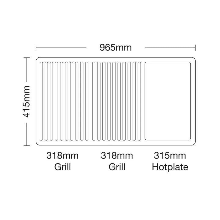 Gasmate Nova MK2 6 Burner Gas BBQ With Side Burner