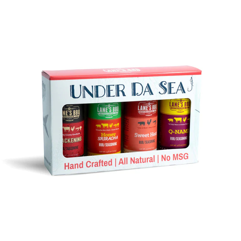 Lanes BBQ Under Da Sea - 4 Rub Gift Set