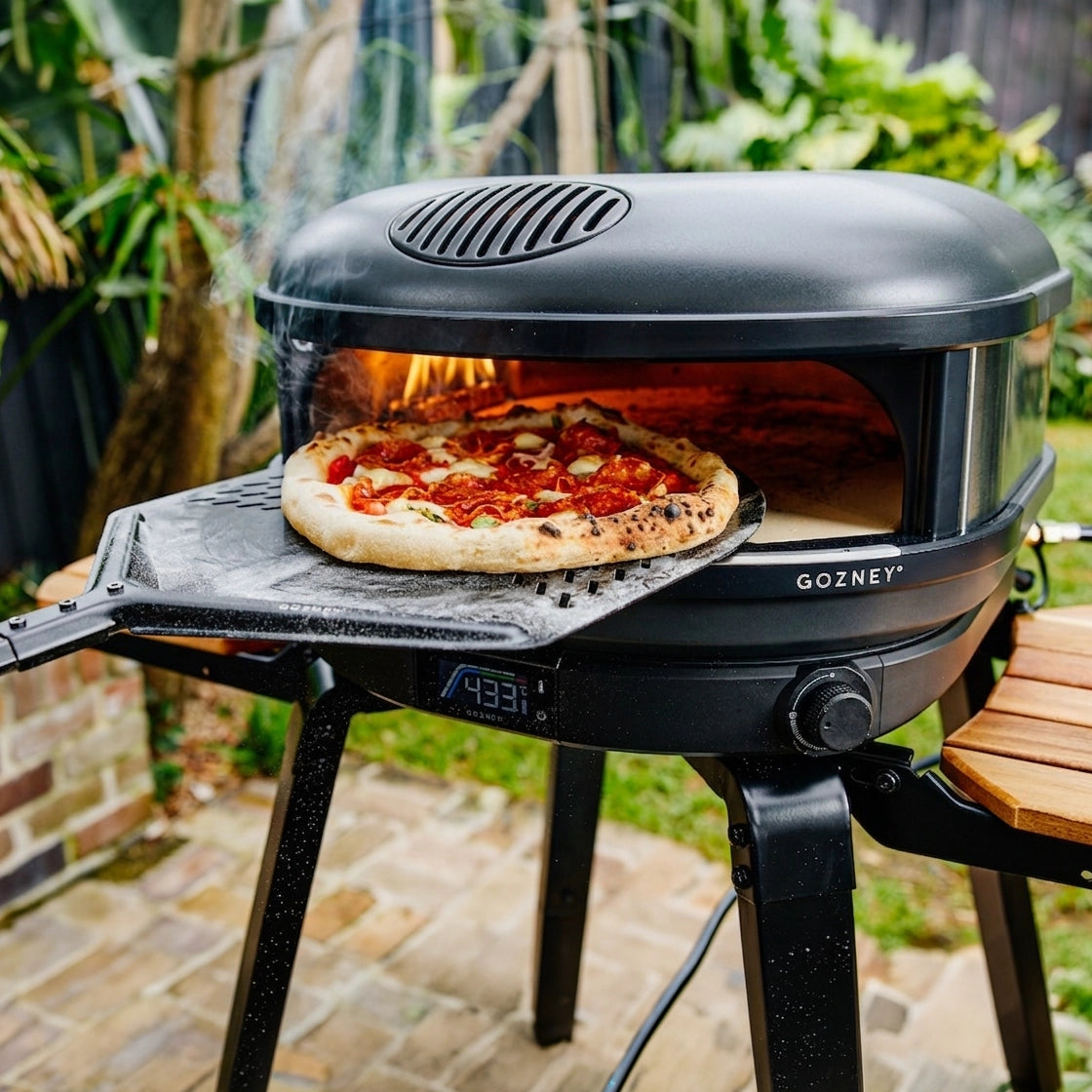 Kamado Joe Classic Konnected + Gozney Arc XL Gas Black Pizza Oven Package Deal
