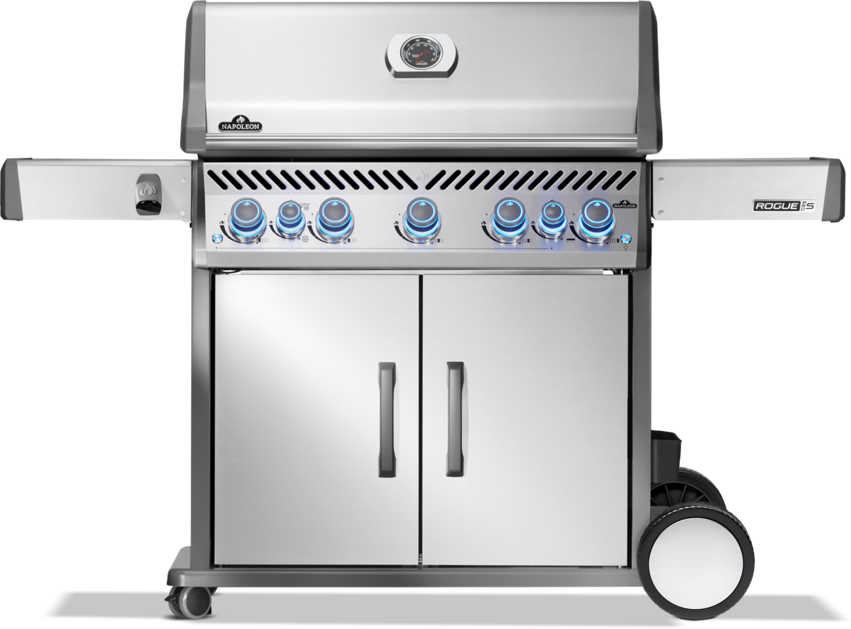 Napoleon Rogue Pro-S 625 SS 5 Burner BBQ with Infrared Sizzle Sideburner