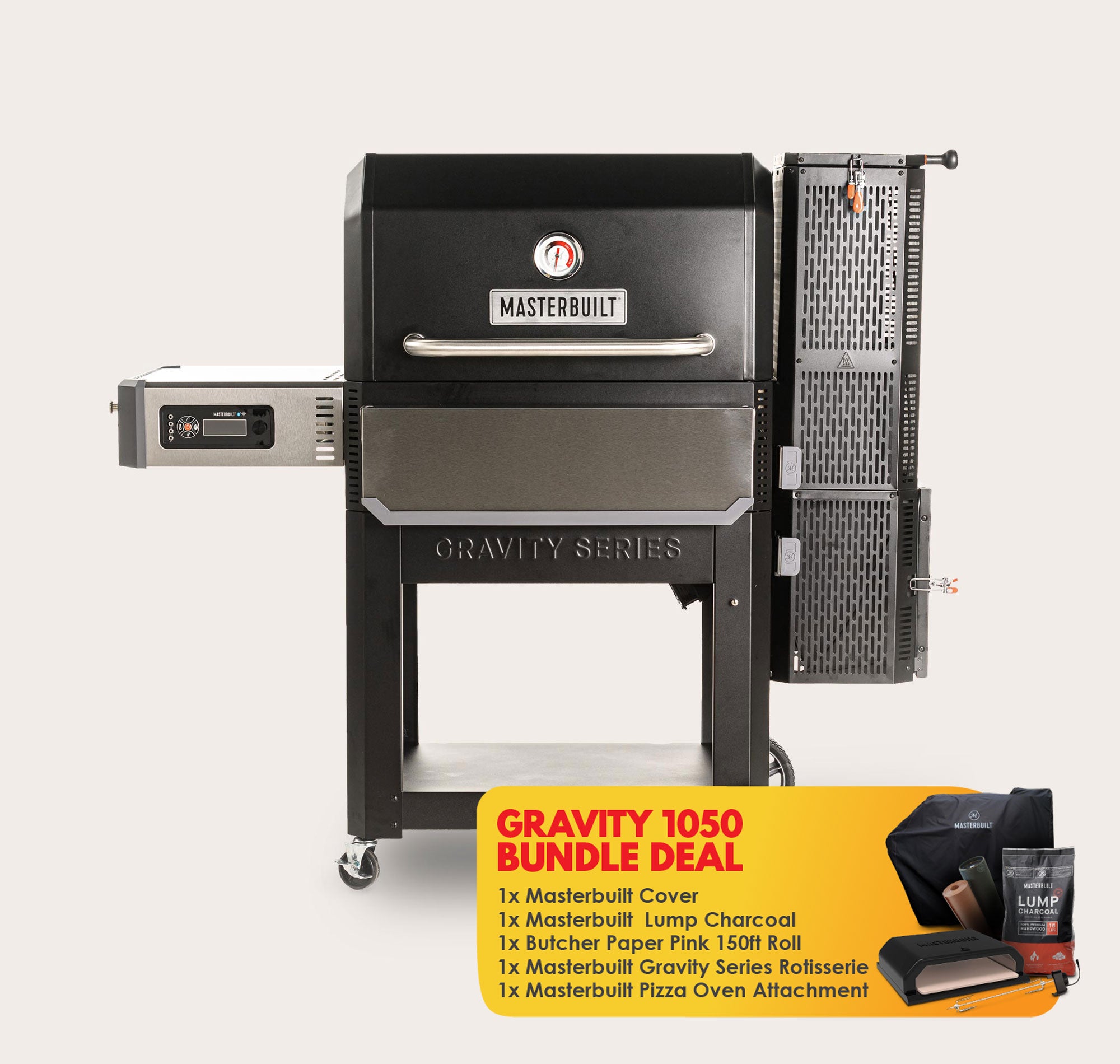 Gravity Series 1050 Digital Charcoal Grill + Smoker - MB20041320
