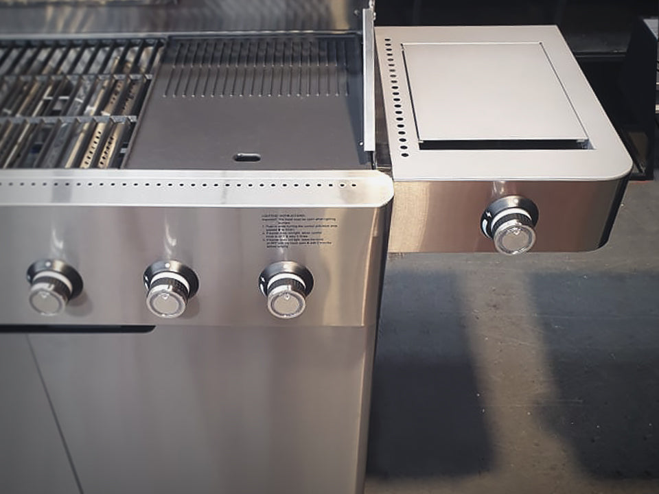 Everdure Hayman Stainless Steel 4 Burner BBQ on Trolley