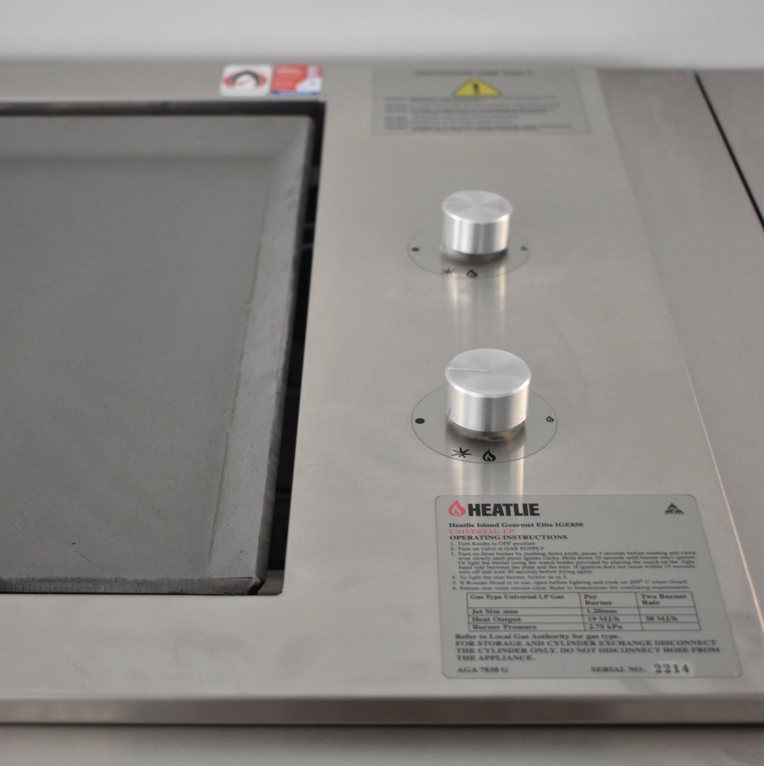 Heatlie Island Gourmet Elite IGE850