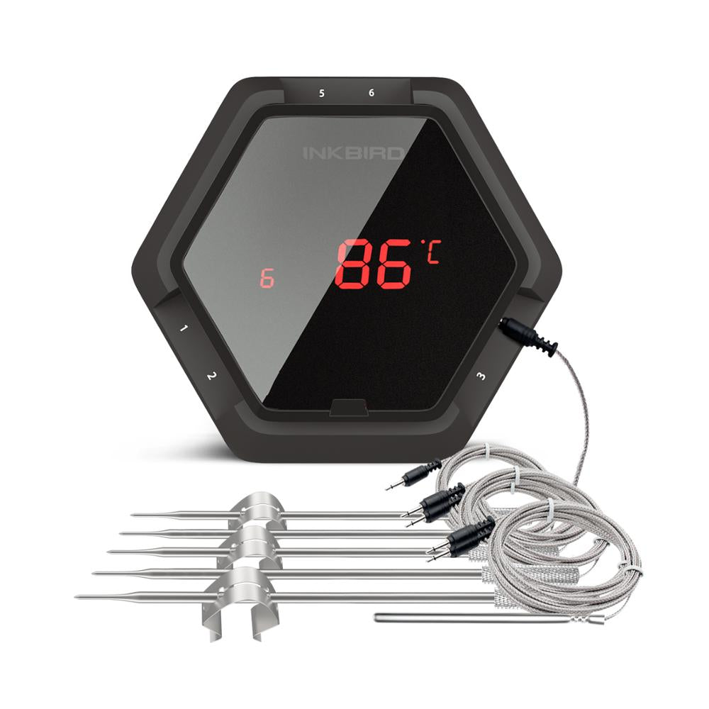 Inkbird Ibt-6xs Digital Bluetooth Wireless Thermometer 6 Probe - Ibt-6xs