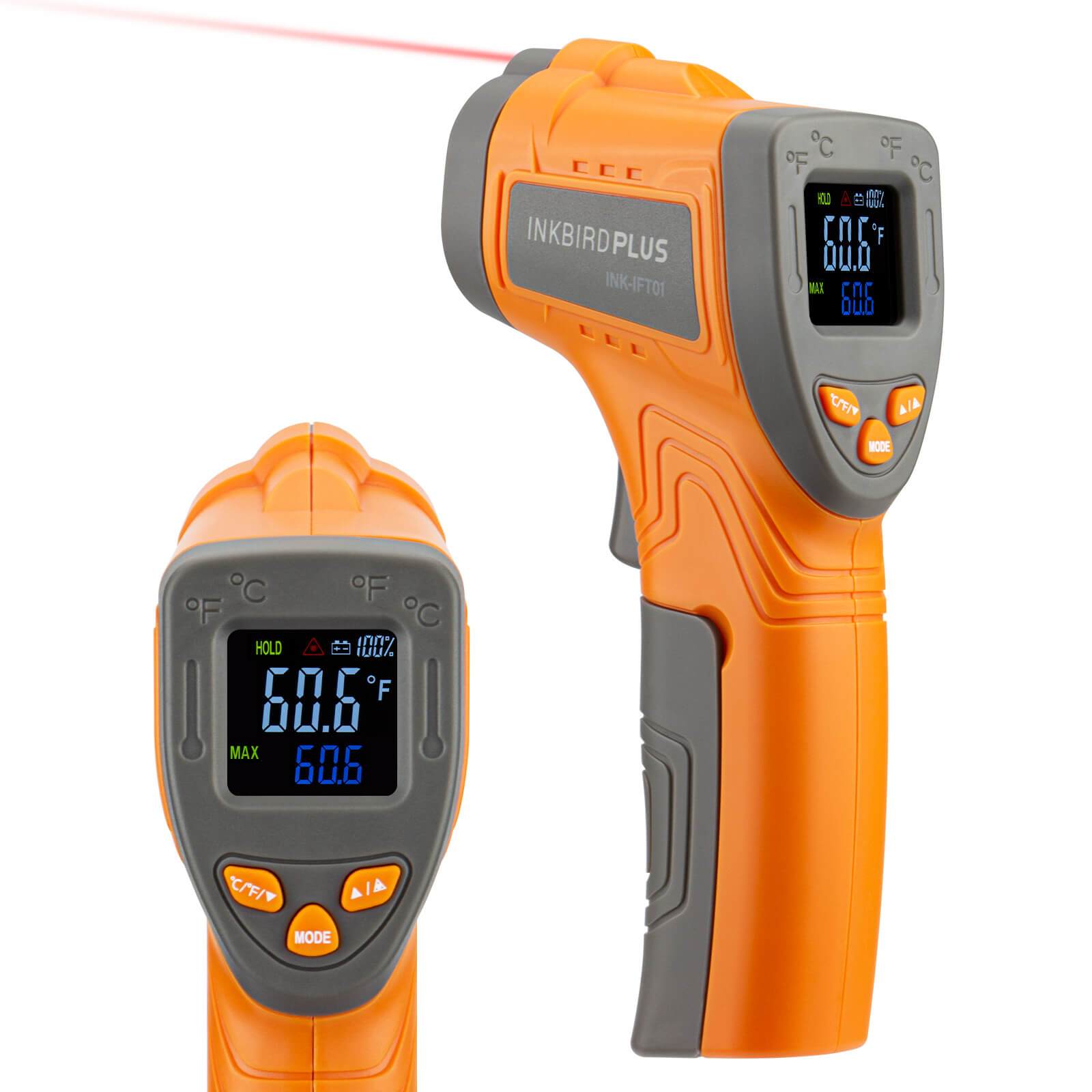 Inkbird Laser Infrared Non-Contact Digital Temperature Gun - INK-IFT01