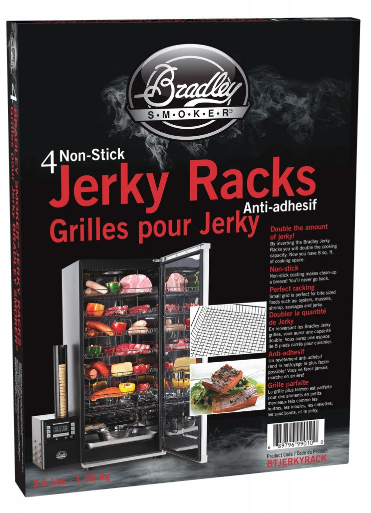 BRADLEY Set of 4 Jerky Racks Teflon Mesh JERKY