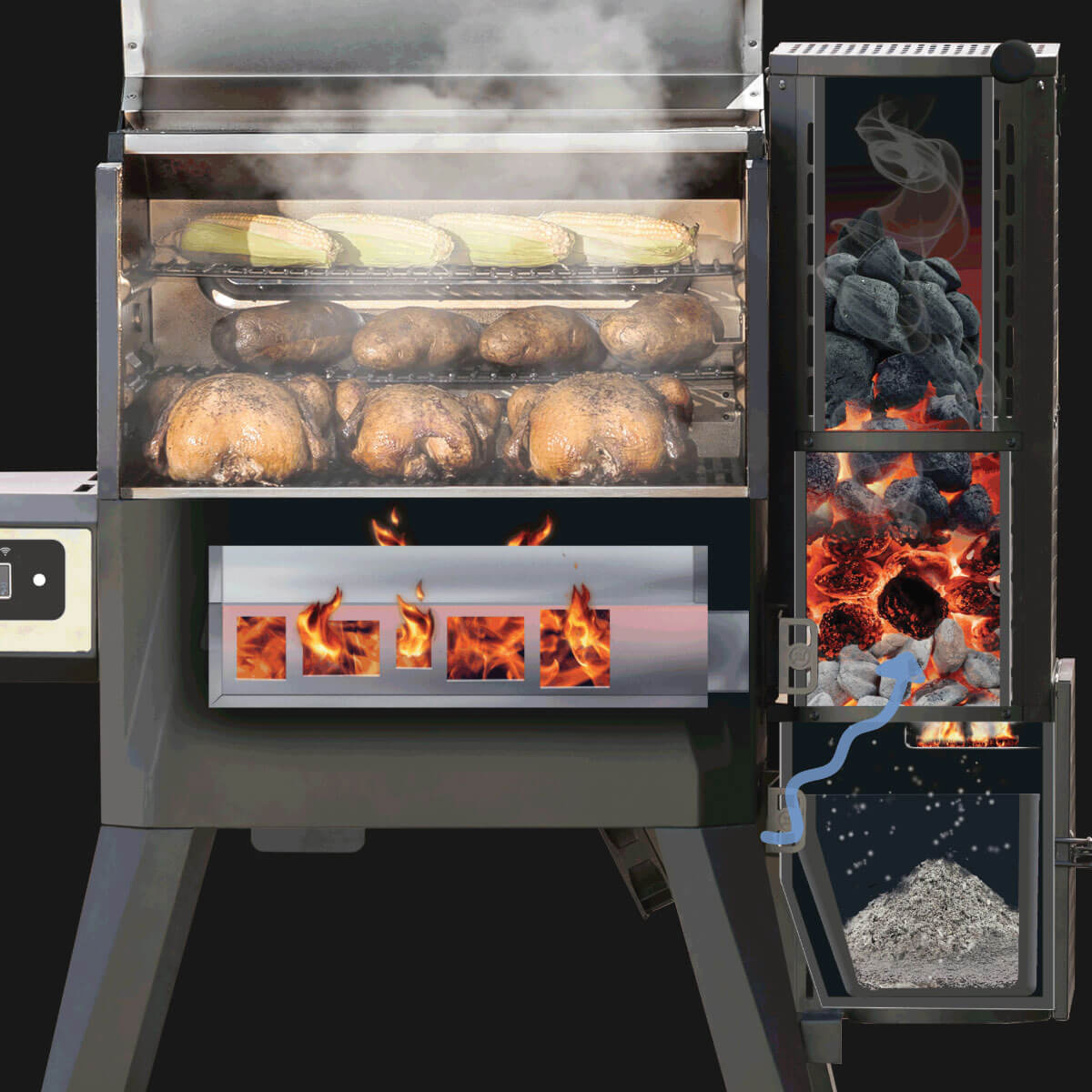 Masterbuilt Gravity Series 1050 Digital Charcoal BBQ + Smoker - Bundle Deal