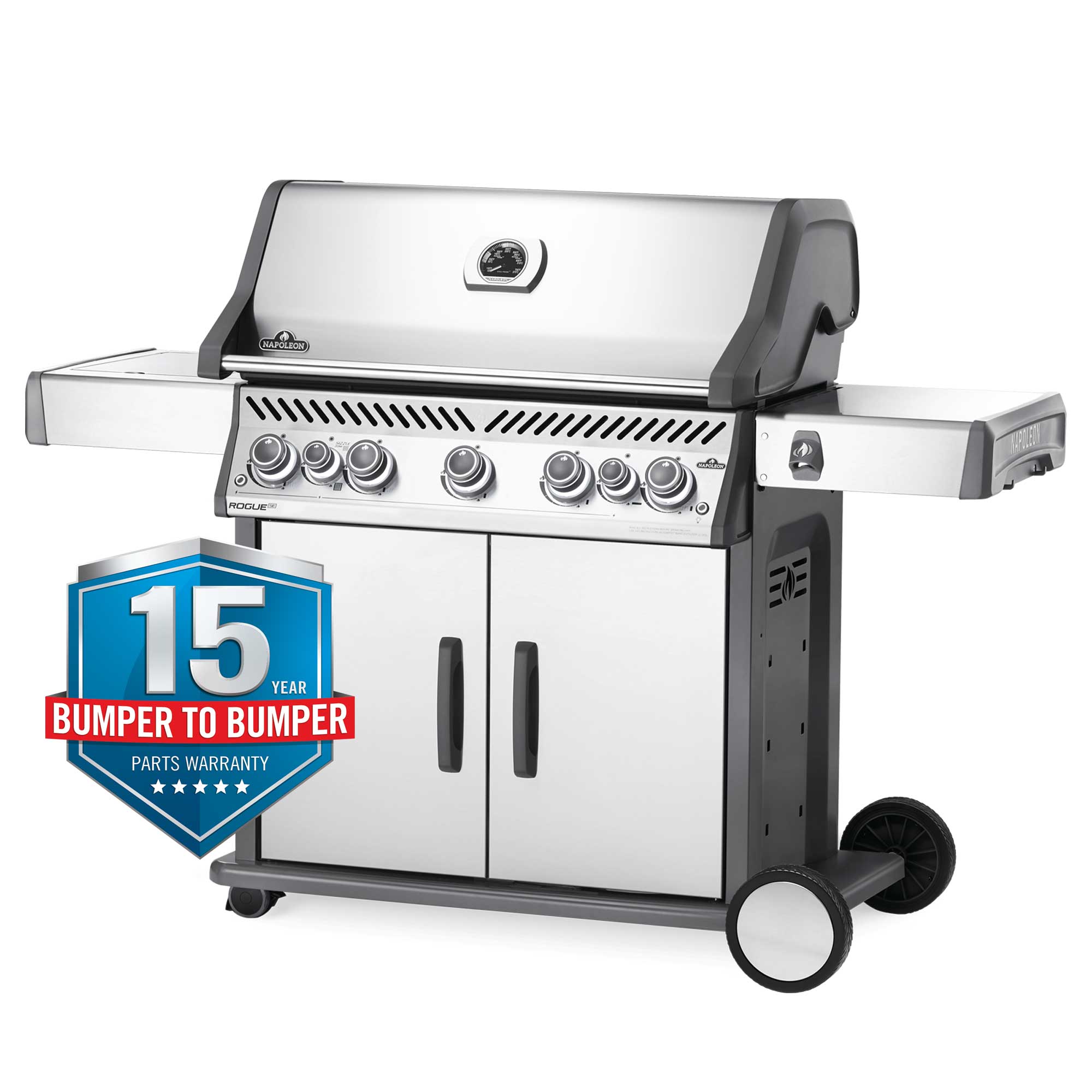 Rogue 5 Burner 304 SS - Side Burner + Rear Burner - RSE625RSBPSS-1-AU