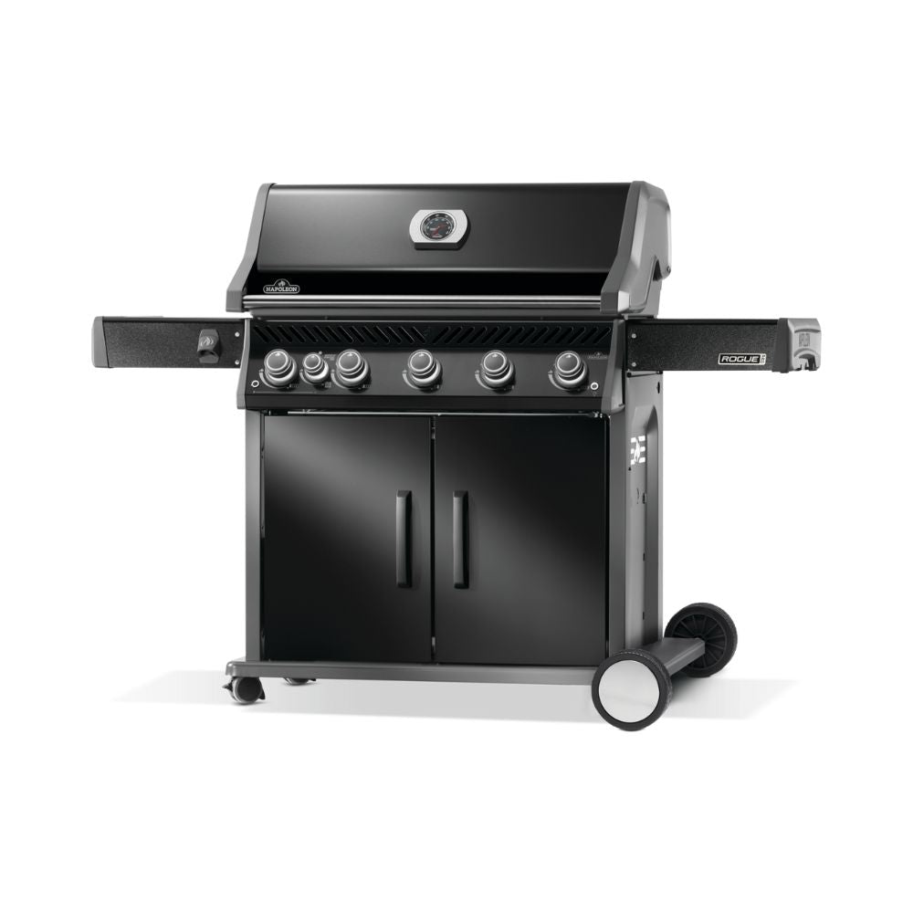 Napoleon Rogue Pro 625 Black 5 Burner BBQ with Infrared Sizzle Sideburner