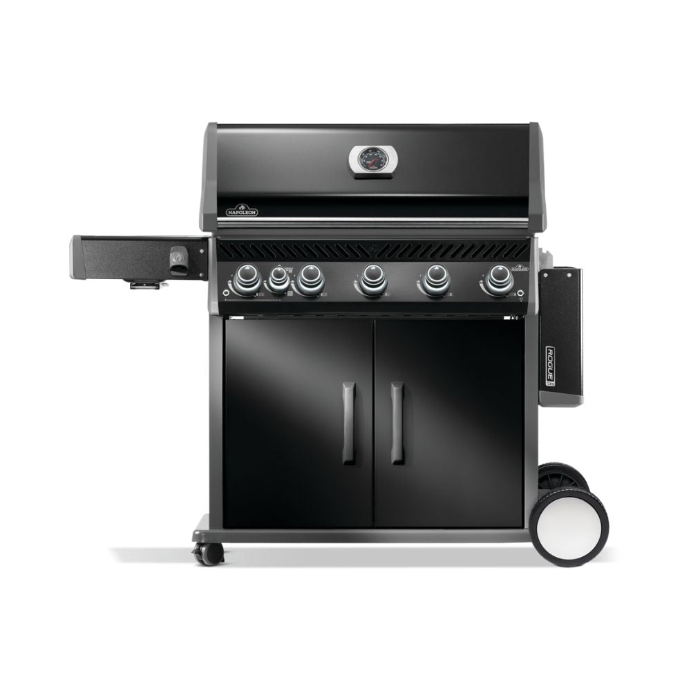 Napoleon Rogue Pro 625 Black 5 Burner BBQ with Infrared Sizzle Sideburner