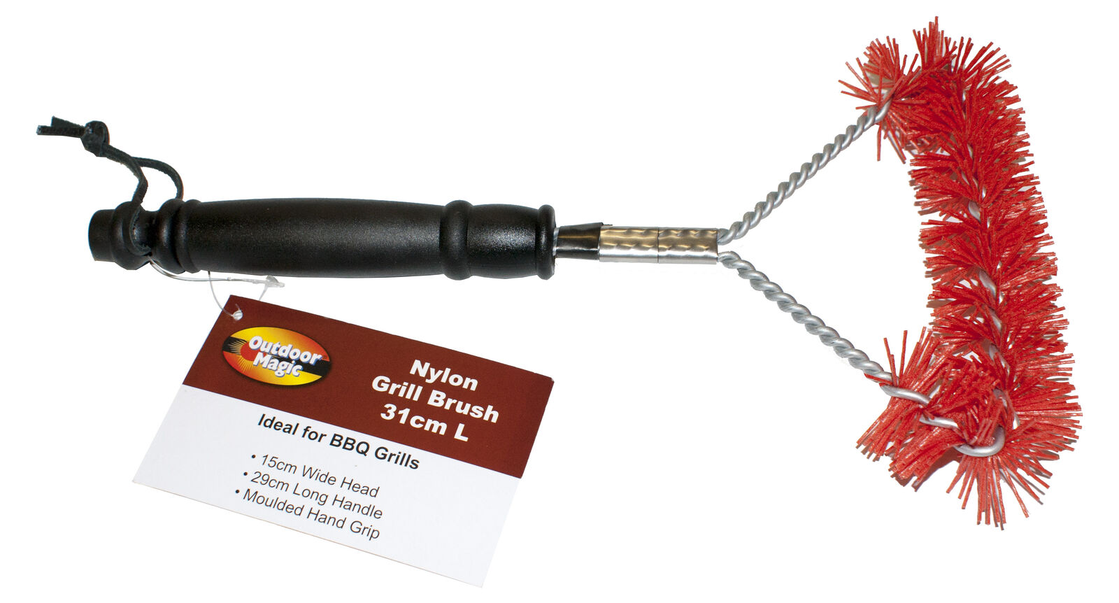 Outdoor Magic Nylon Grill Brush 31cm