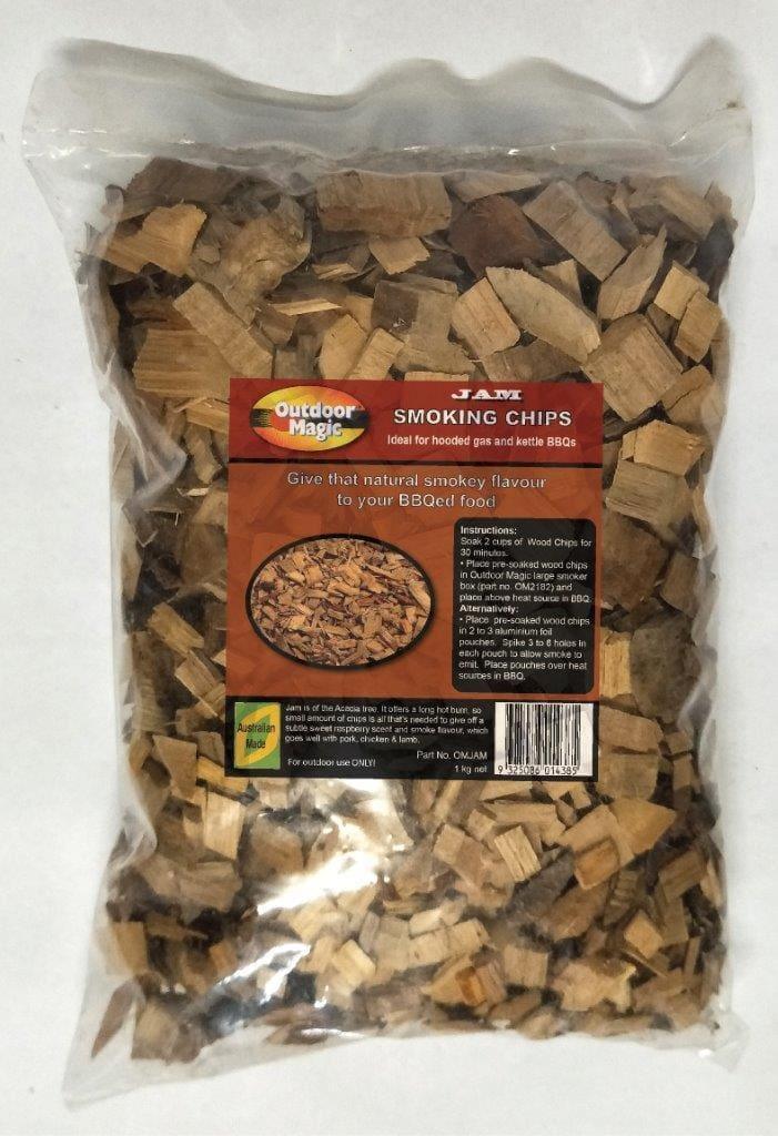 Outdoor Magic Jam Flavoured 1kg Smoking Chips - The BBQ King